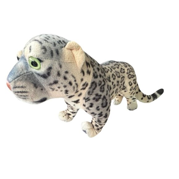 Wild Republic Cuddlekins Jumbo Snow Leopard Plush Stuffed Animal Vintage - Picture 3 of 11